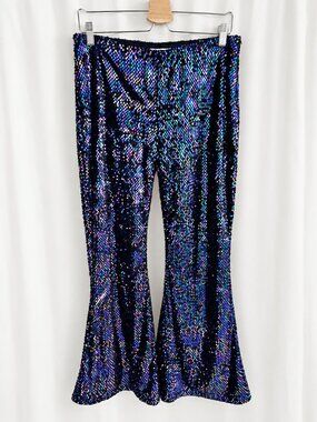 Sequin Flare Pants